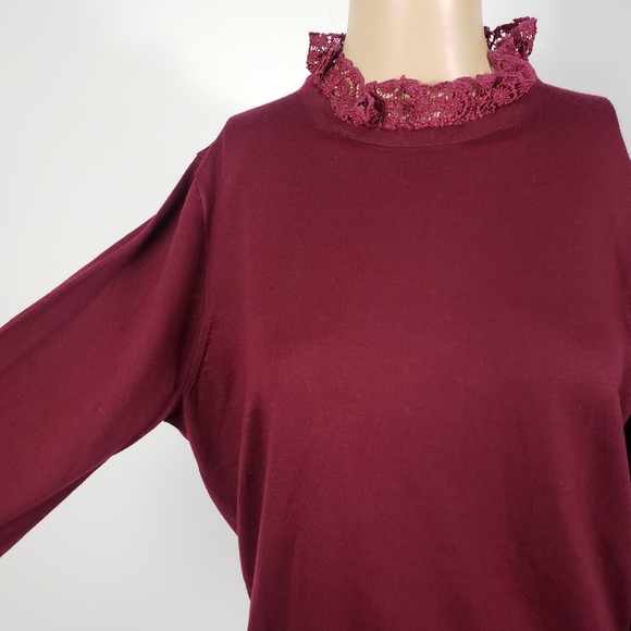 J.crew Merino wool long sleeves sweater size L - Picture 7 of 10